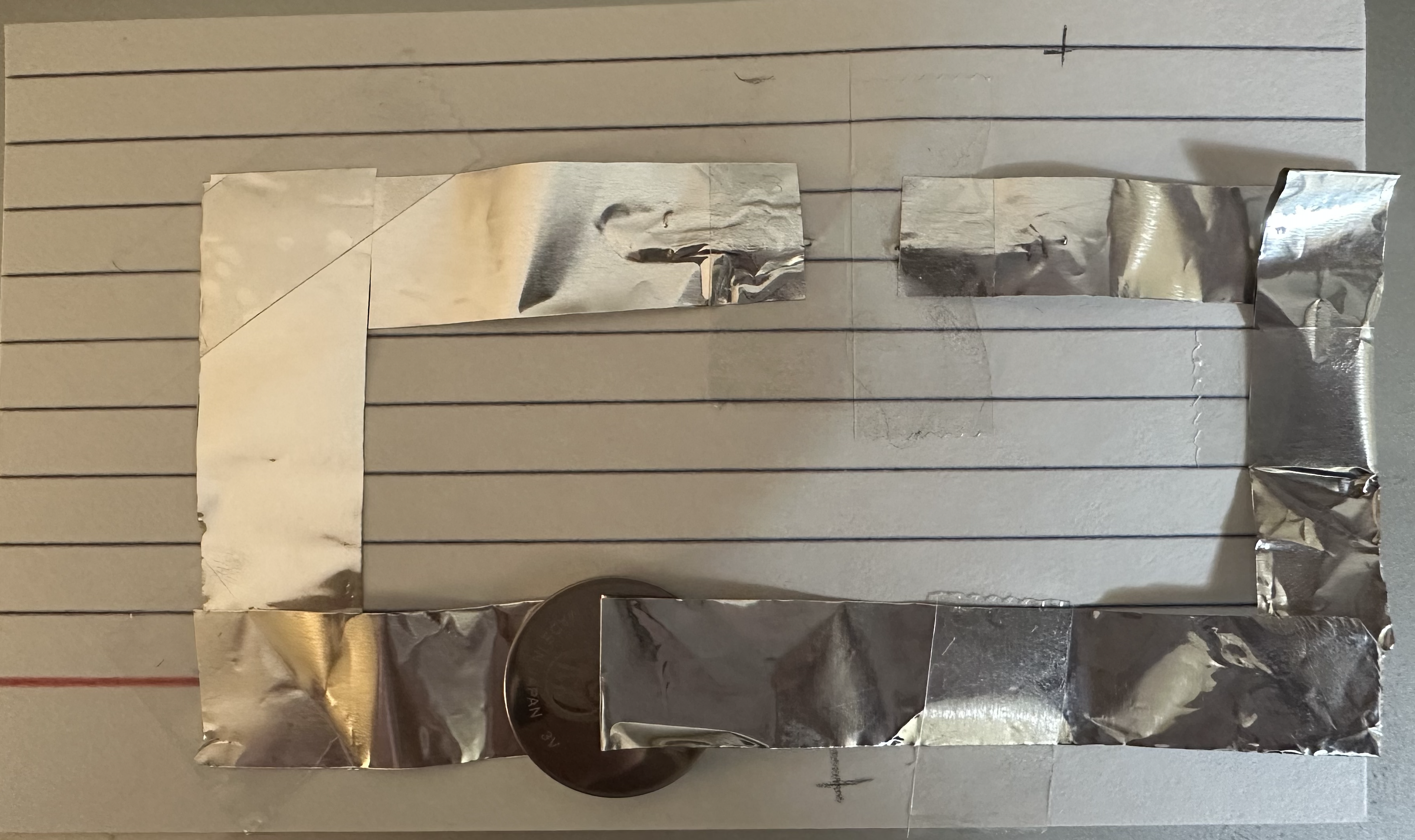 This is the back structure. I used aluminum foil from the kitchen.