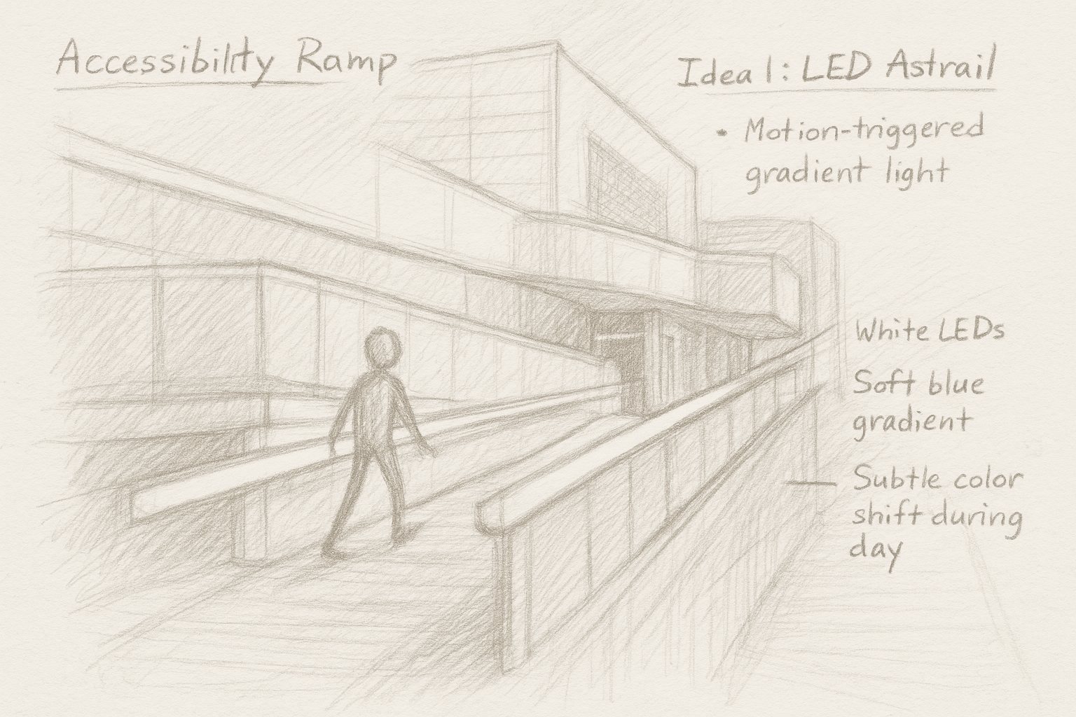 Sketch 1 LED handrail